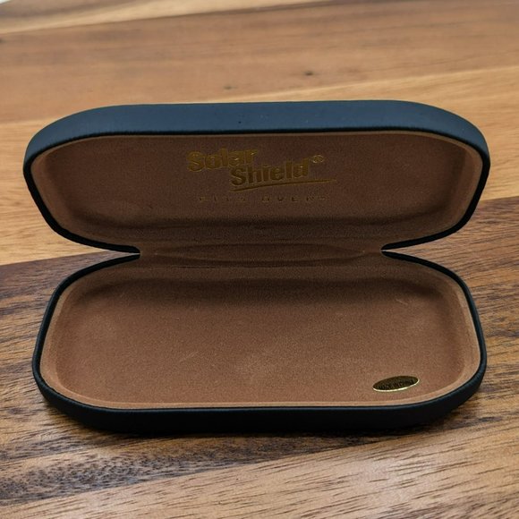 Solar Shield Fits Over Case Black Tan Small Size Sunglass Eyeglasses Clamshell - Picture 4 of 7